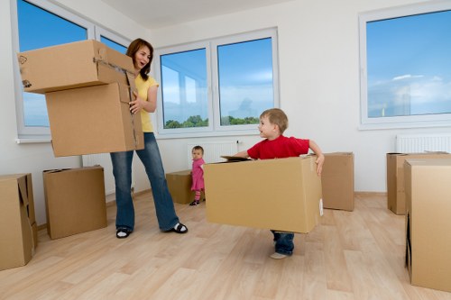 Secure loading of items into a removal truck