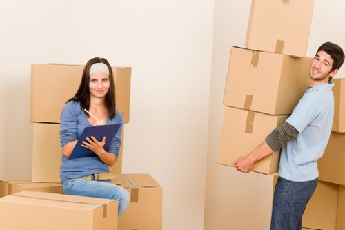 Efficient moving team at Elephant and Castle